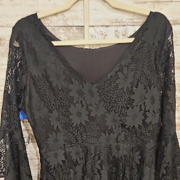 Elegant Black Lace Dress - Picture 4 of 4